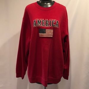 Croft & Barrows America Sweatshirt Red